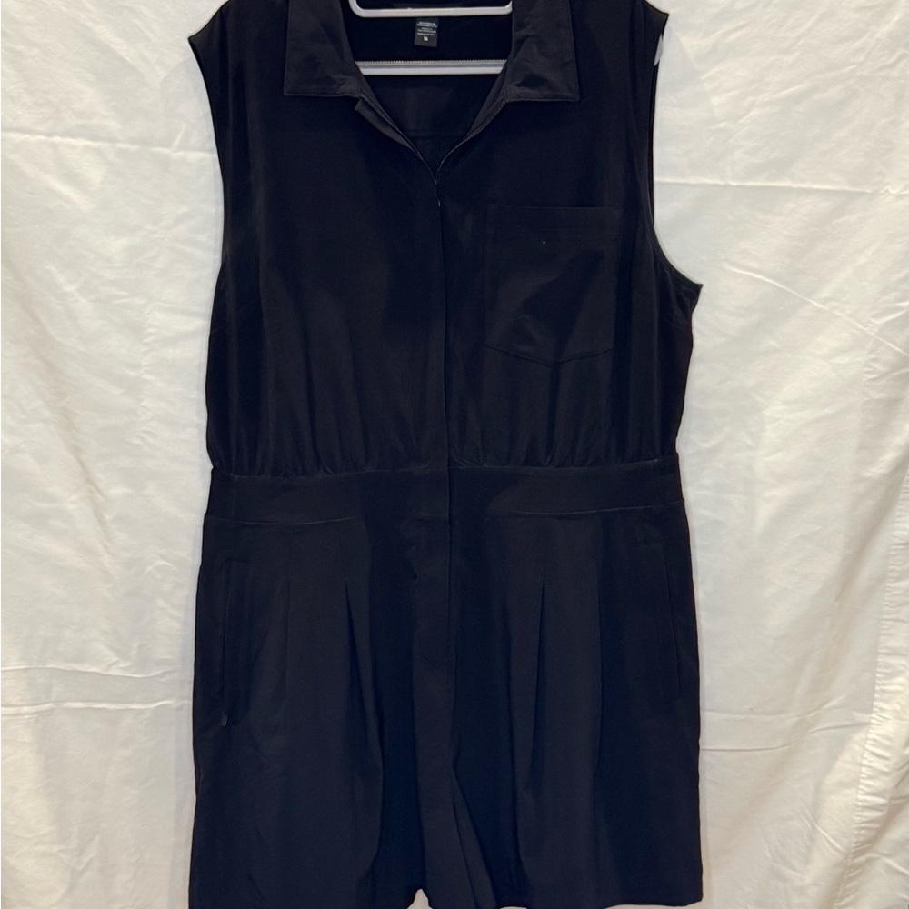 Athleta Black Sleeveless Romper